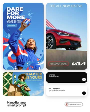 Advertising poster template