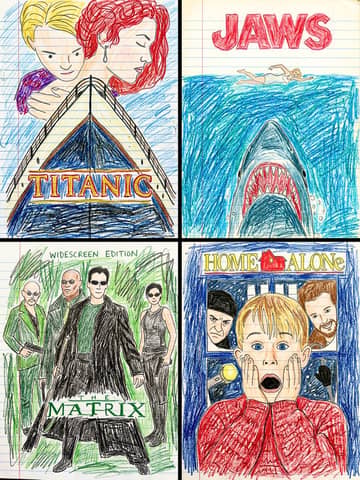 Movie poster template
