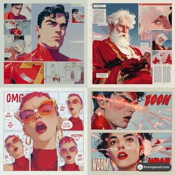 Comic poster template