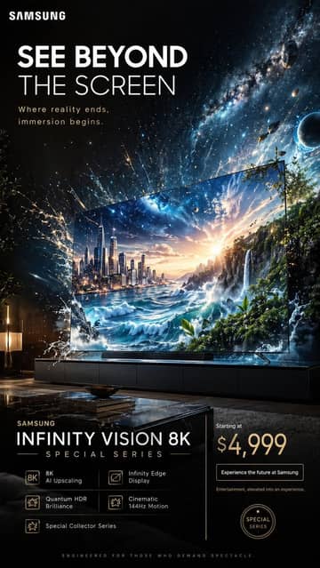 Advertising poster template