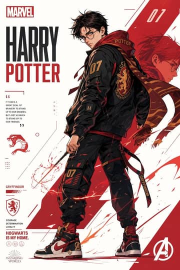 Comic poster template