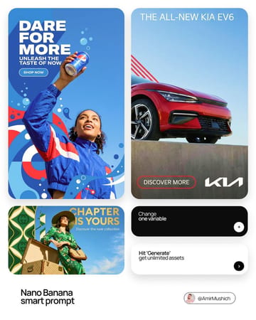 Advertising poster template from MeiGen