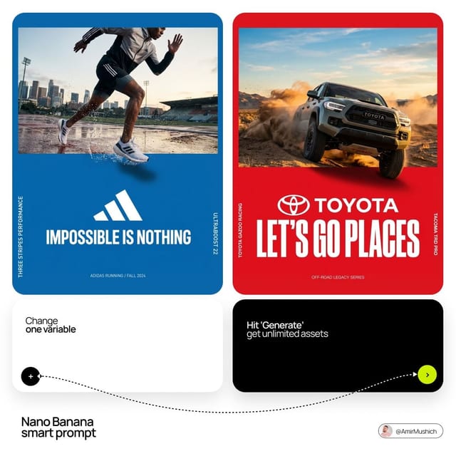 Advertising poster template from MeiGen