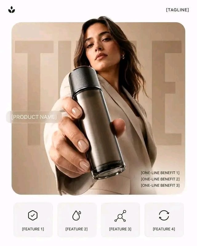 Product poster template from MeiGen
