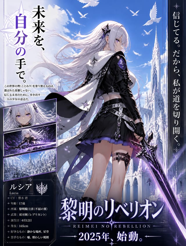 Comic poster template from MeiGen